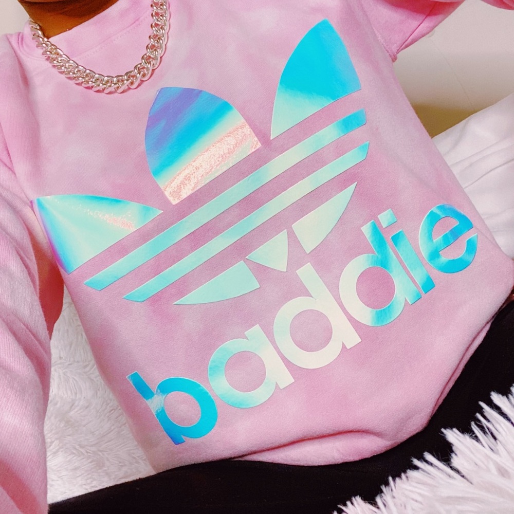 Tie dye baddie sweatshirt